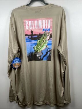 NWT Columbia PFG Men's UPF Terminal Tackle Fishing Shirt XXL